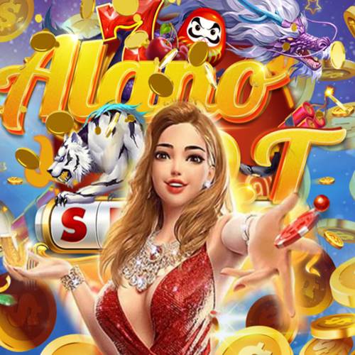 Alano DT gameplay screen with slots and card game categories